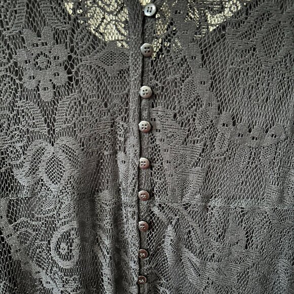 Torrid Long Black Lace Dress - Picture 5 of 8